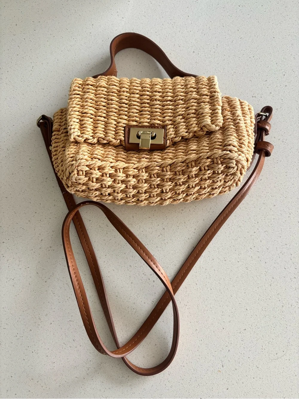 Zara woven straw